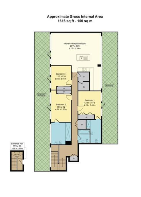 Large 3 Bed 3 Bathrooms Penthouse With Terrace And City Views In London Exterior photo